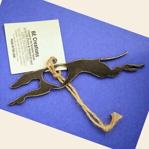 Metal Greyhound Ornament – NWT – Made in USA